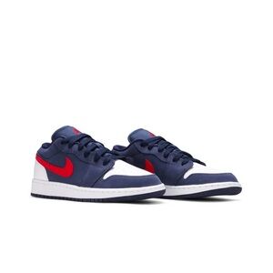 AIR JORDAN 1 LOW SE (GS) SNEAKER MIDNIGHT NAVY/UNIVERSITY RED